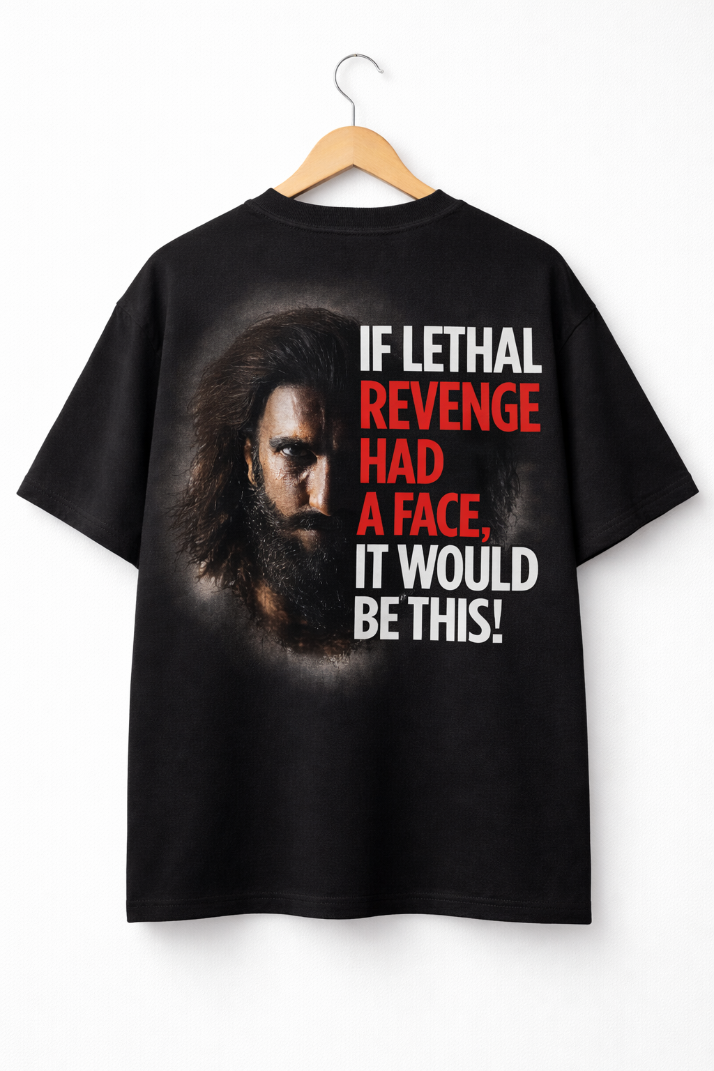 riwaayatco “revenge face” oversized t shirt – black riwaayatco “revenge face” oversized t shirt – black