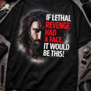 riwaayatco “revenge face” oversized t shirt – black